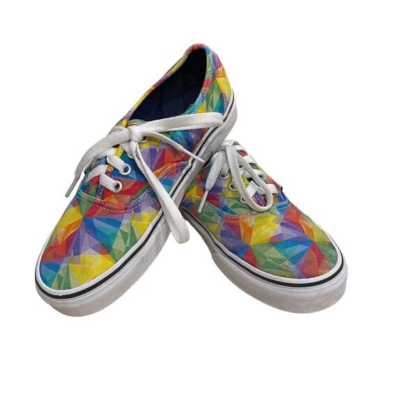 Vans Unisex Classic Geometric Multicolor Shoes Sneakers Size M 5.5 / W 7 - Picture 7 of 8